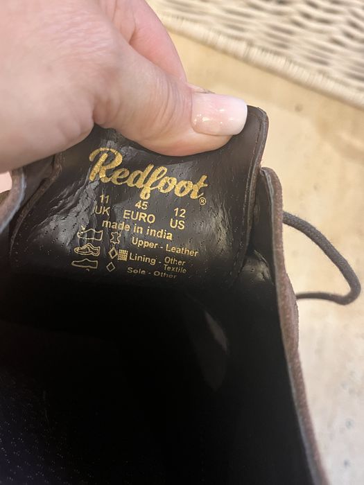 Взуття чоловіче туфлі оксфорди брогі Redfoot