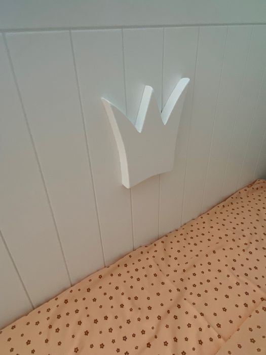 Cama criança lacada branca ripas com gavetão + 1 colchão