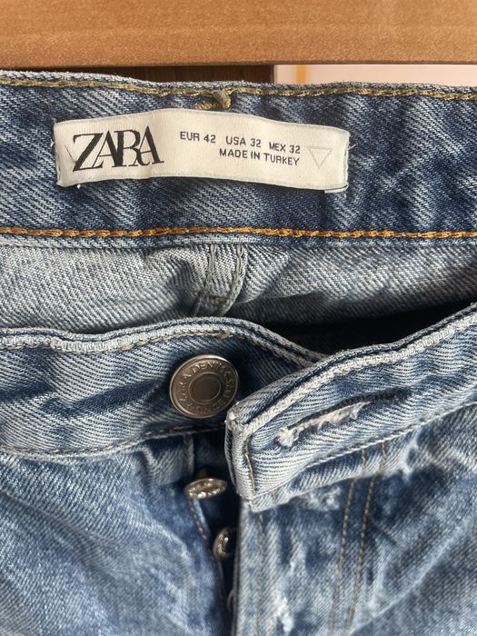 Spodnie dżinsy Zara 42 przetracia jak nowe