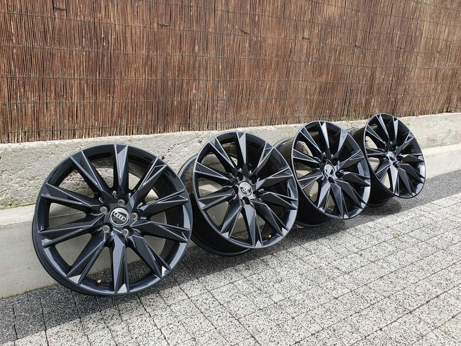 4x Oryginalne 19-stki Audi 5x112 66,5mm czarny połysk!