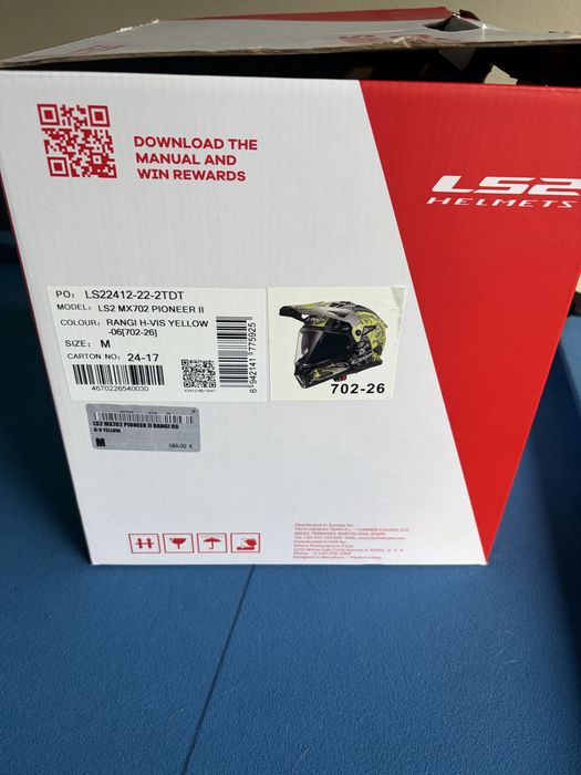 Capacete Mota LS2 Pioneer II  Rangi NOVO