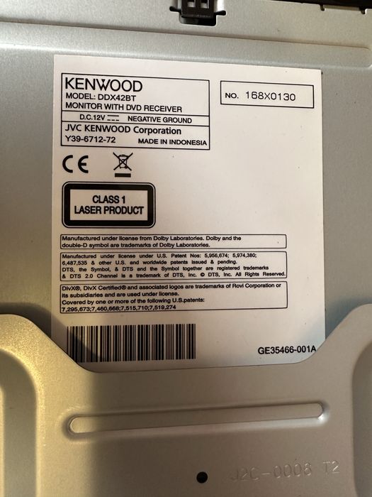 Магнітола 2din Kenwood DDX42BT