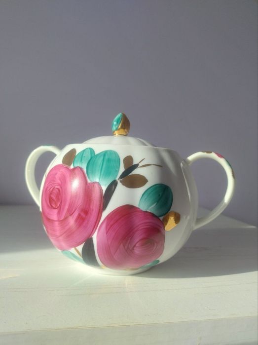 Чайник Цукорниця Дульово Дулево Агашка ручний розпис рідкісні