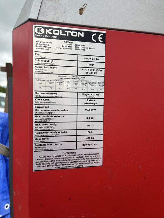 Piec na ekogroszek 5 klasy kocioł grzewczy