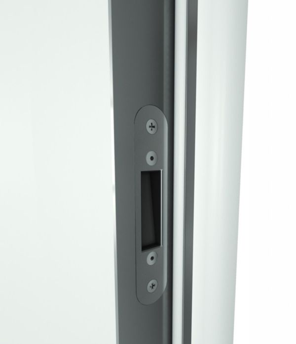 Drzwi Ukryte UNI ościeżnica aluminiowa 90 LEWE do malowania