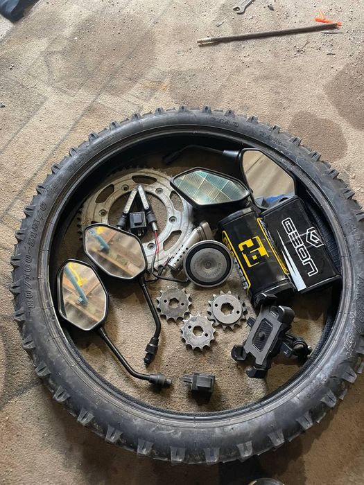 Мото запчастини kovi geon зірки повороти подушки гудок зеркала резина