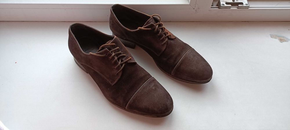 Туфли замшевые мужские n.d.c. made by hand Чоловічі туфлі Італія 44р