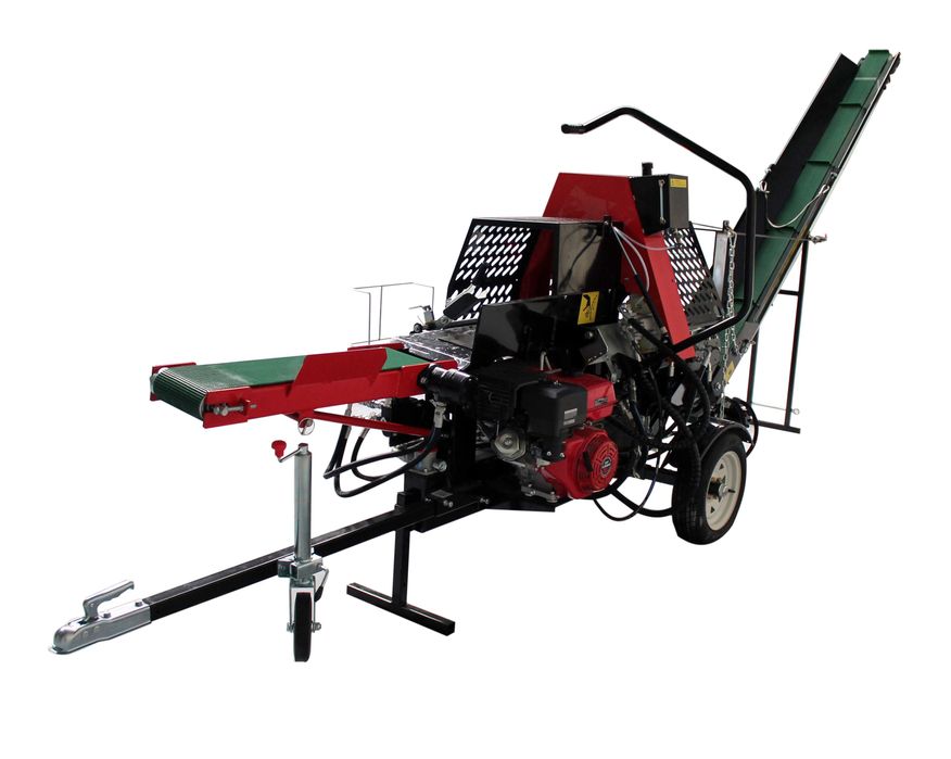 Piło łuparka do drewna kłód drzewa mocna spalinowa 13KM 20ton mobilna