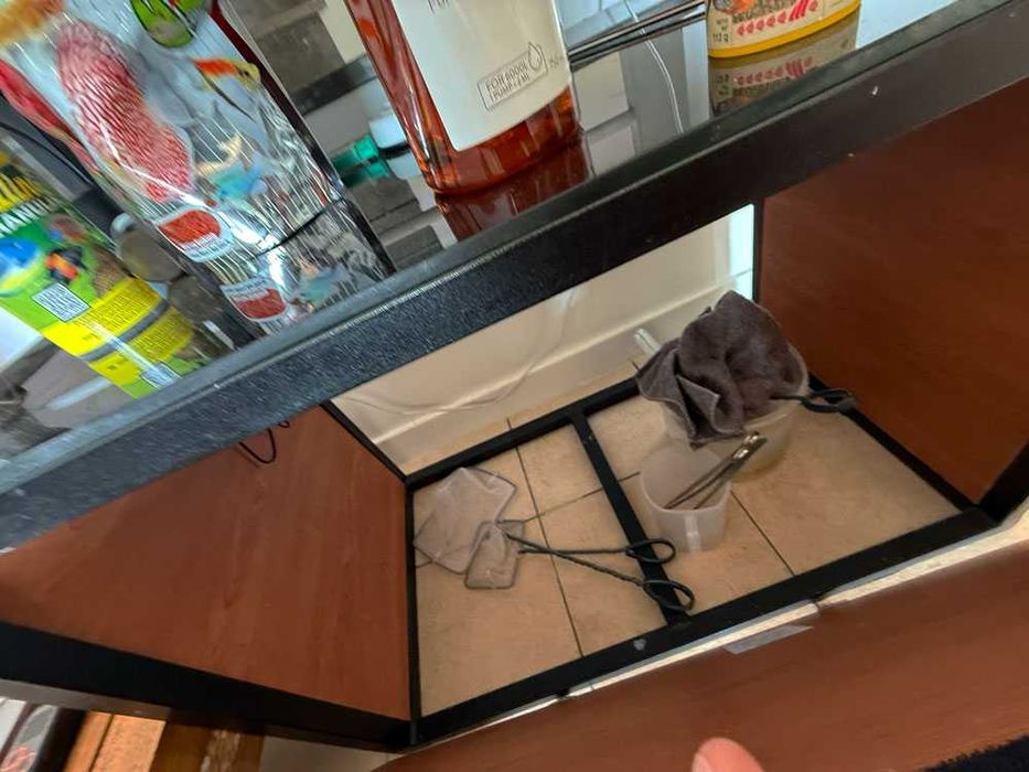 Vendo Aquário de 90x50x50 e móvel em ferro – apenas 200€