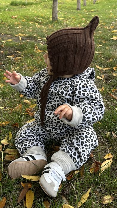 Леопардовий демі комбінезон