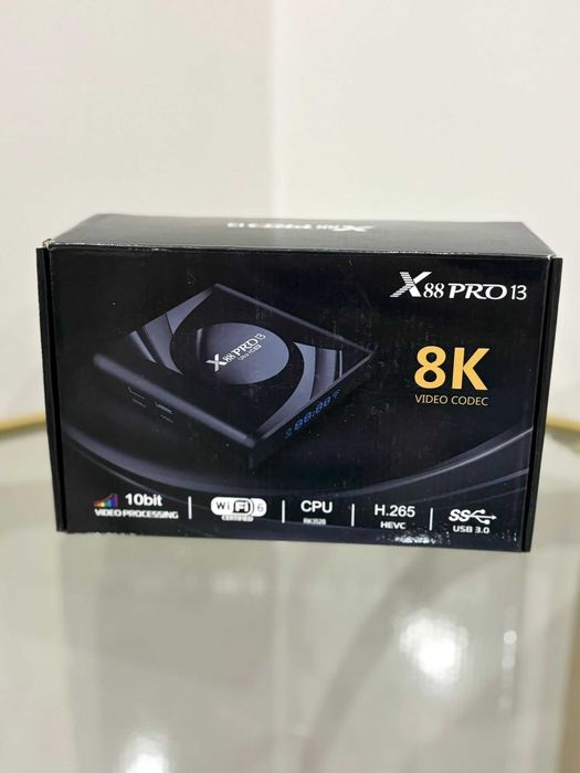 Dekoder Smart TV box X88pro 2/16GB, Wifi 6, Android 13, odtwarzacz HDD