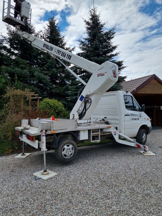 Czyszczenie działek wycinka drzew rębak Najtaniej kompleksowo zwyżka