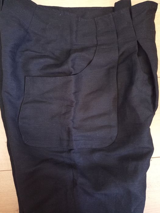 Lniane spodnie bermudy 40