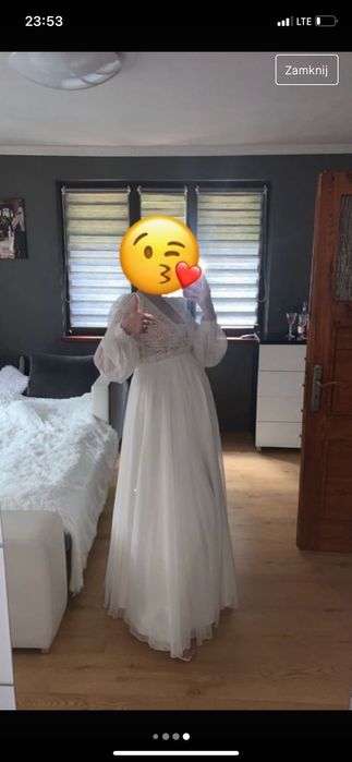 Suknia Ślubna Ciążowa styl BOHO