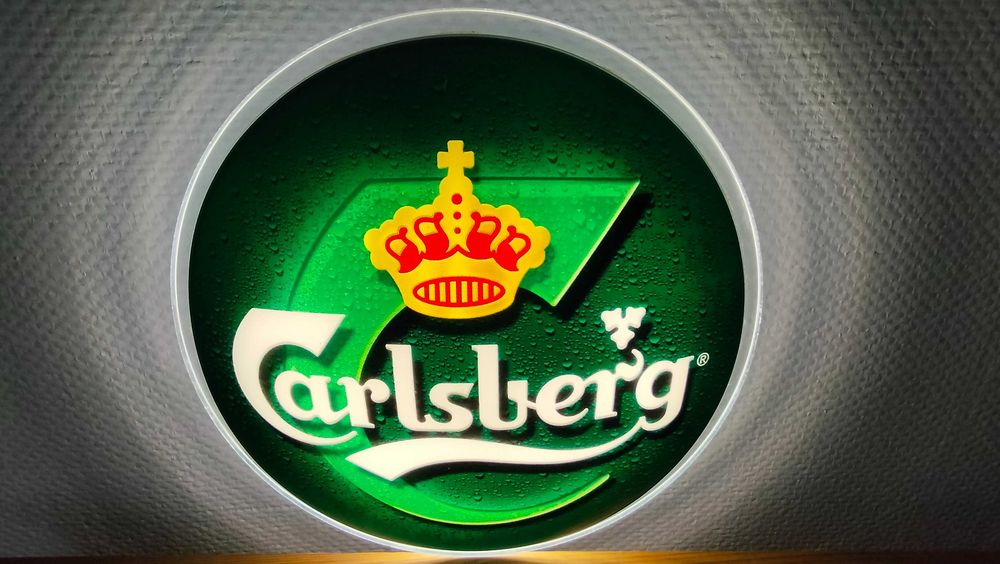 CARLSBERG Lampa unikalna kolekcjonerska Light box Rarytas Szczecin