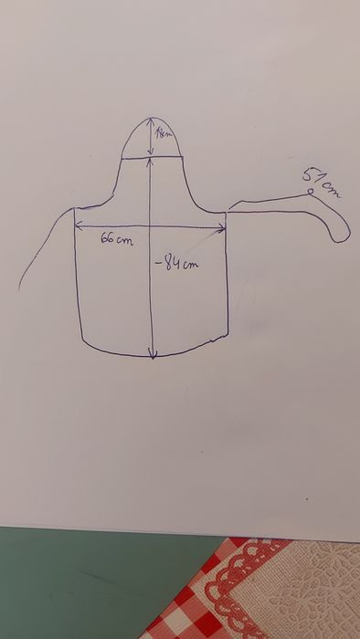 Fartuch kuchenny nieprzemakalny z tworzywa PCV