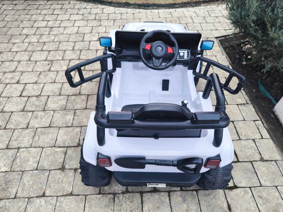 Детский электромобиль Джип Bambi M 4282 EBLR-1 Jeep Wrangler, белый