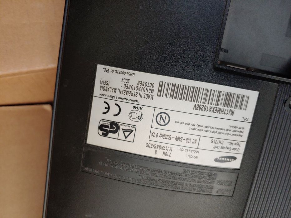 Монітор SAMSUNG 17 . 710 N S .рабочий .всего 249 грн