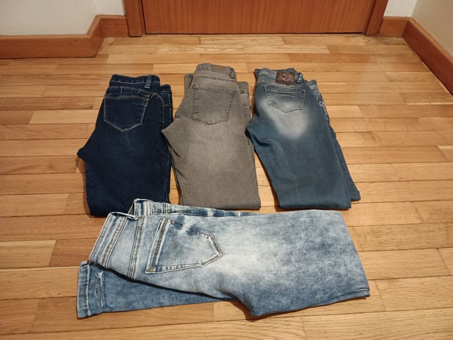 4 pares de calçasde ganga de Mulher n. 36( como novas)