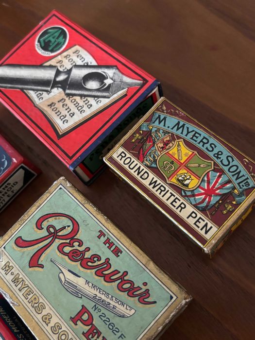 Aparos de escrita lote selecionado (Myers, ZAM, Iridinoid) 6 caixas