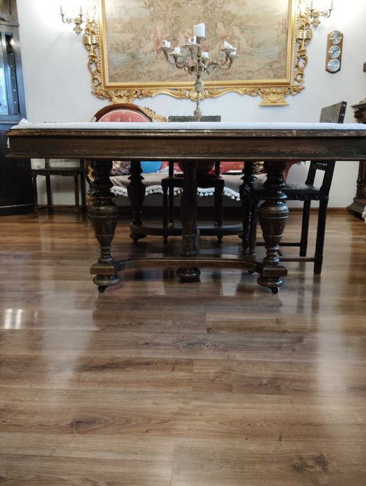 Rozkładany stół +6  krzeseł