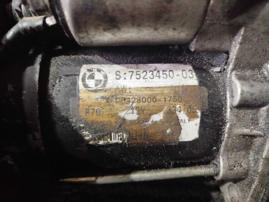Стартер BMW 1 E81 E87 3 E90 5 E60 X1 E84 X3 E83 1.6 2.0 7523450