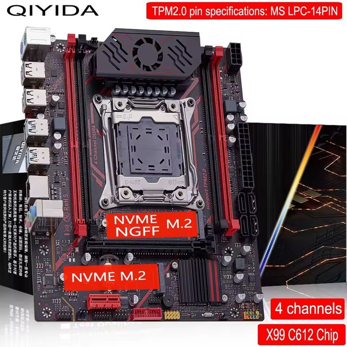 Ігровий комплект X99 Xeon E5 2680v4 Qiyda H9S 16Gb [32gb] ПК Збірка