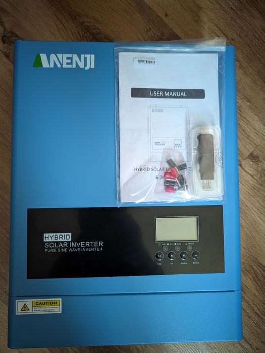 Нова версія! Гібрідний інвертор Anenji 6,2кВт з Wi-Fi . 9000Вт панелей.