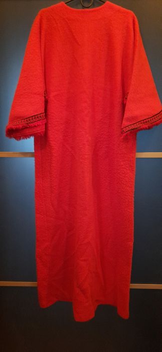 Винтажный тепл.длин. халат  Помпадур