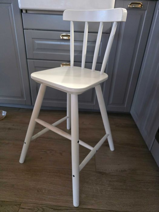 Ikea agam białe krzesło dla dziecka do stołu