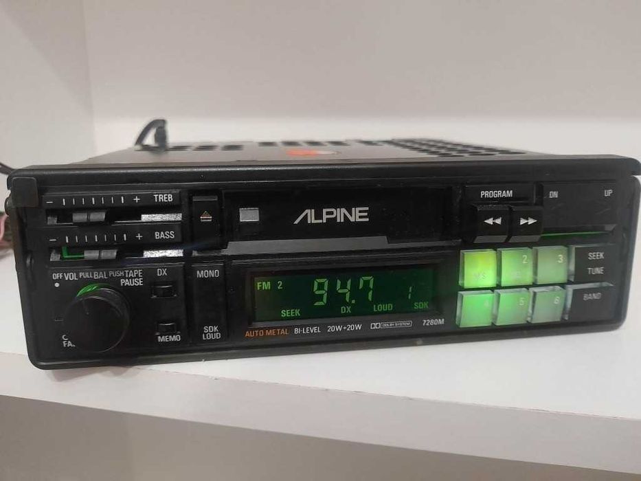 Legendarne radio kasetowe ALPINE 7280M - Unikat !!