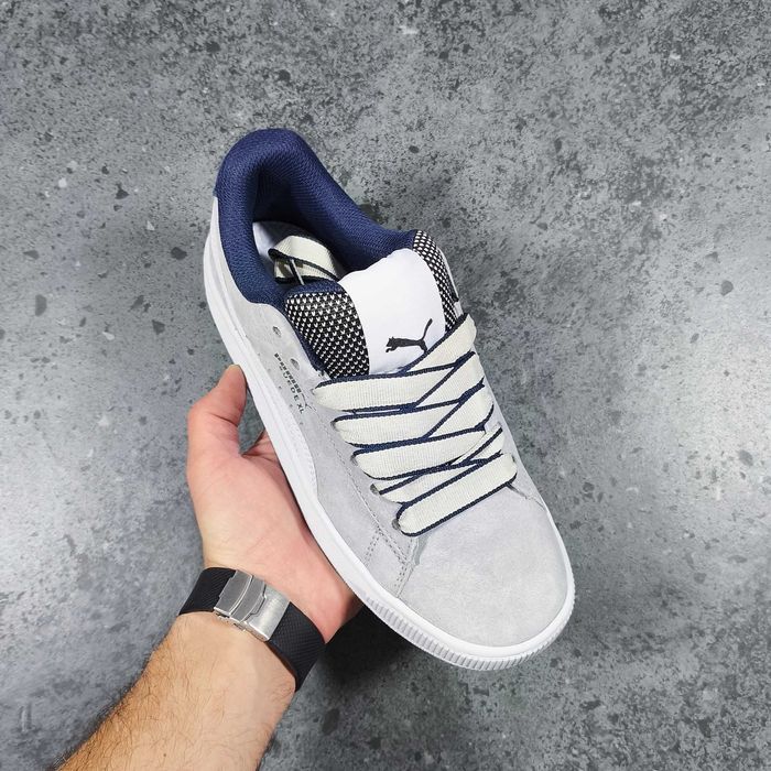 Кросівки чоловічі Puma Suede XL сірі замша розміри 38-45