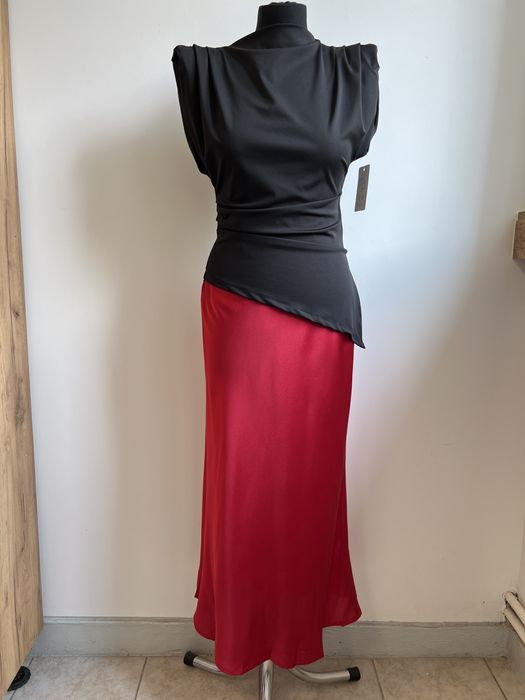 Spódnica damska midi satynowa wiskoza r.M/L