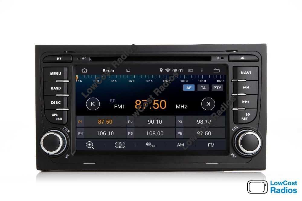 *Auto Rádio GPS AUDI A4 (2002 a 2008) ANDROID 15 • USB • DVD • BT