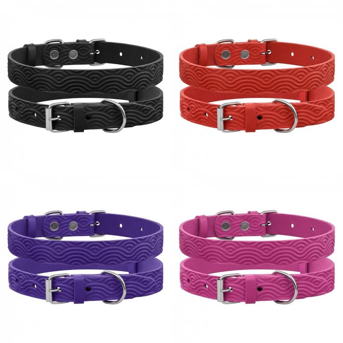 Кожаный ошейник для собак, жетон, гравировка, ремешок с пластиной