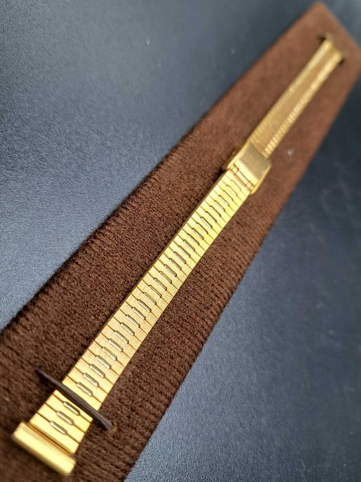 Nowa bransoletka damska do zegarka Haka nierdzewna 12 mm złota