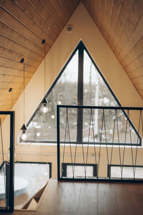 A-frame з чаном джакузі, Тустань