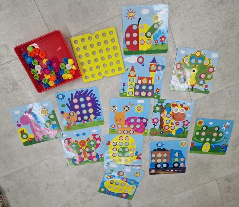 Zestaw zabawek puzzle, sorter, układanka