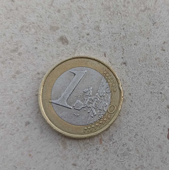 Moeda 1 euro França 1999 com defeito