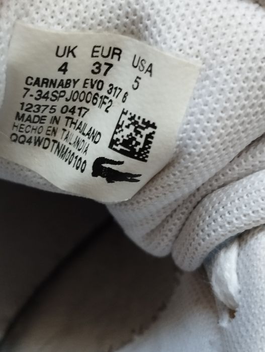 Buty sneakersy Lacoste