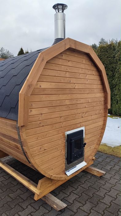 Nowa sauna ogrodowa