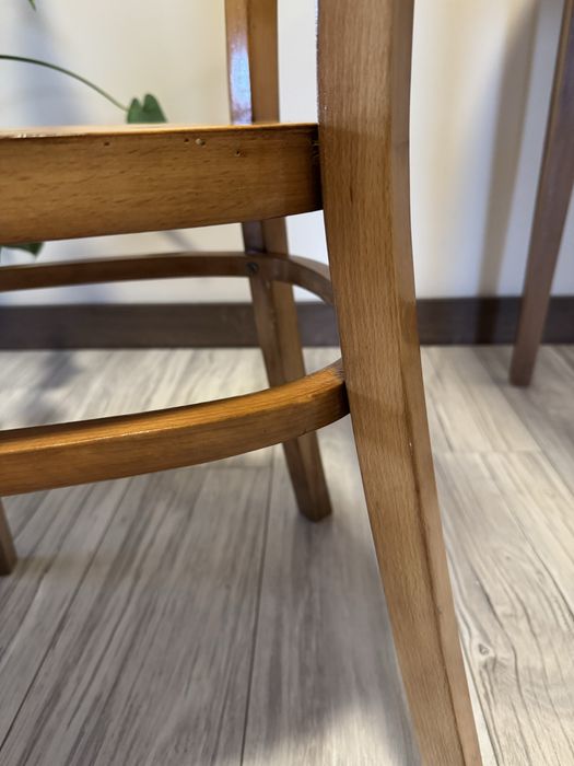 Krzesło vintage drewniane PRL po renowacji