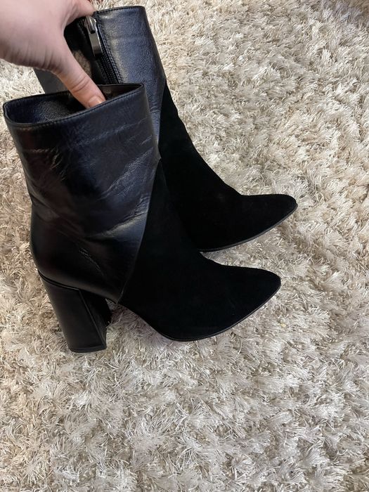 Ботільйони ботинки кожа замш натуральные