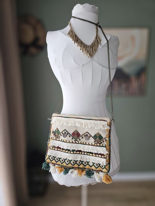 Stylowa torebka damska  boho od Parfois na łańcuchu etno hippie dod