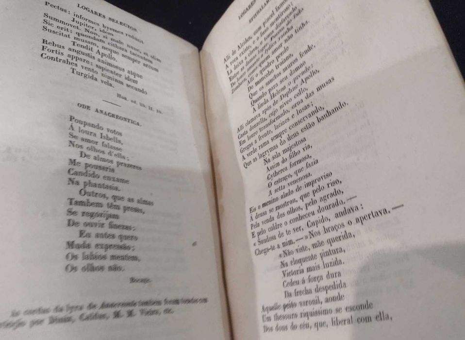 Poética para uso das Escholas por Bernardin J. da S. Carneiro 1855