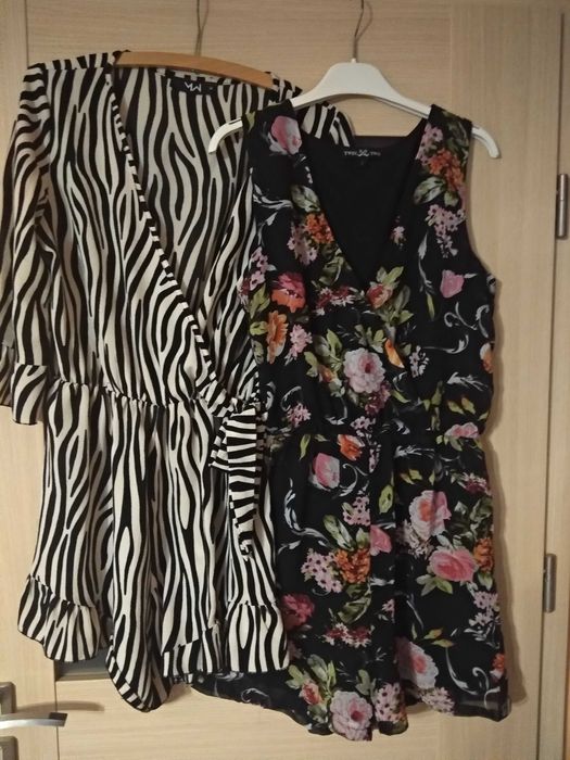 * przeczytaj opis Modowe kombinezony letnie Zebra Kwiaty S- mała L