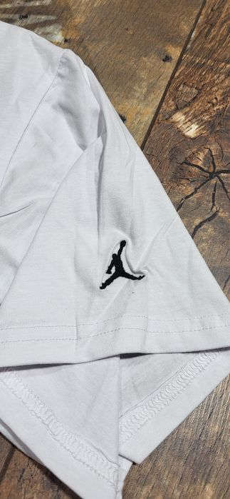 Jordan biała koszulka męska młodzieżowa bawełna premium S M