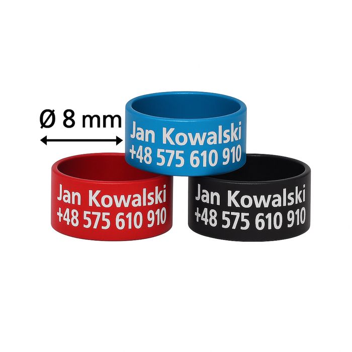 Obrączki znaczniki dla gołębi obrączka aluminiowa 8 mm 50 szt