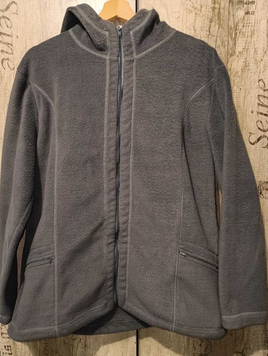 Ciepły polar z kapturem XL