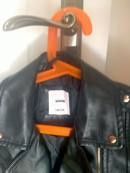 Kurtka ramoneska czarna 140 Sinsay